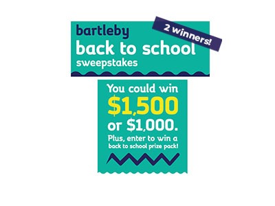 Bartleby Back to School Sweepstakes
