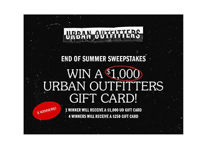 Urban Outfitters Gift Card Giveaway