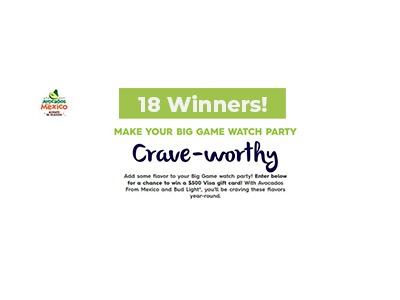 Avocados from Mexico Guac Nation Sweepstakes