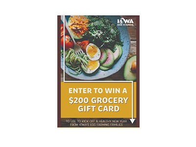 Iowa Egg Council Grocery Gift Card Giveaway