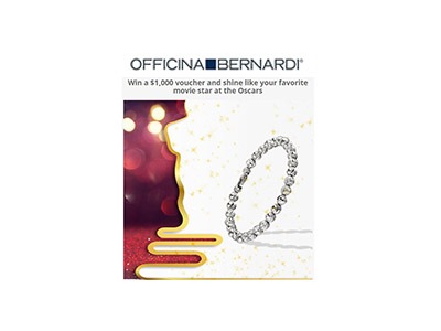 Officina Bernardi's $1,000 Shopping Spree Sweepstakes