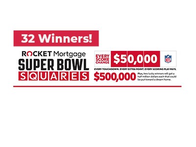 Rocket Mortgage Super Bowl Squares Sweepstakes