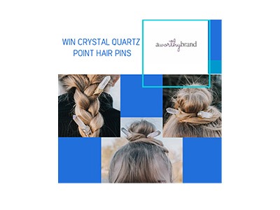 Win A Set of Crystal Quartz Point Hair Pins