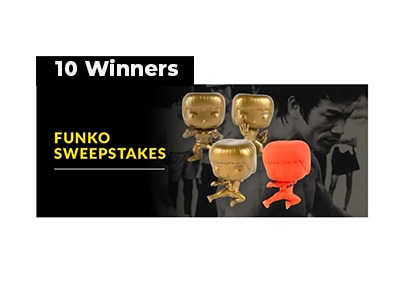 Bruce Lee Funko POP Sweepstakes