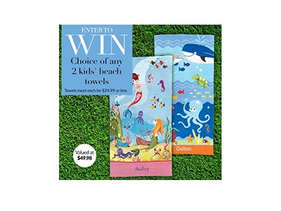 Lillian Vernon Kids Beach Towel Giveaway