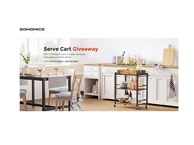 VASAGLE Kitchen Serve Cart Giveaway