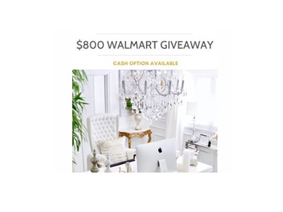 Win a $800 Walmart Gift Card