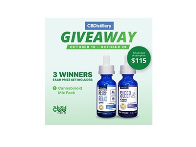 CBDistillery CBN & CBG Tinctures Giveaway