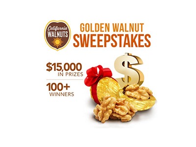 California Walnuts Golden Walnut Sweepstakes