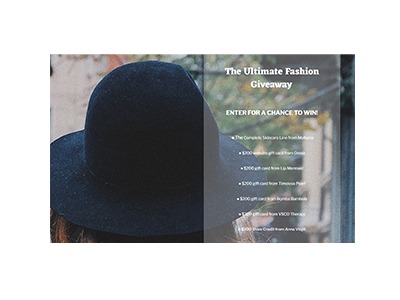 The Ultimate Fashion Giveaway
