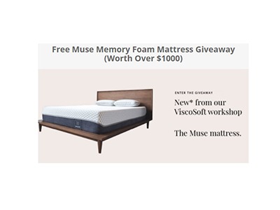 Muse Memory Foam Mattress Giveaway
