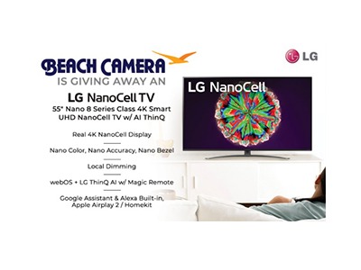 Beach Camera LG NanoCell TV Giveaway
