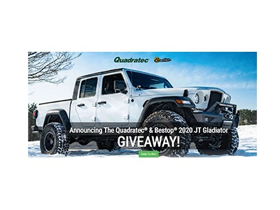 Quadratec Bestop 2020 Jeep Gladiator Giveaway