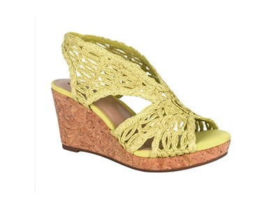Terinee Woven Raffia Wedge Sandal with Memory Foam Giveaway
