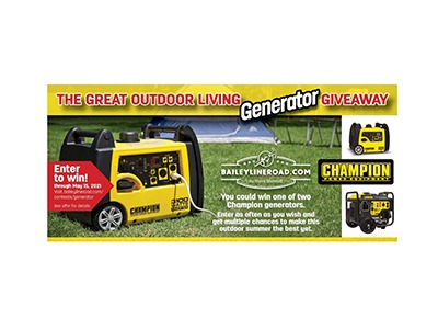 The Great Outdoor Living Generator Giveaway