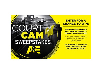 A&E Court Cam Sweepstakes
