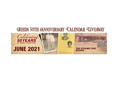 Reeds 50th Anniversary Calendar Giveaway