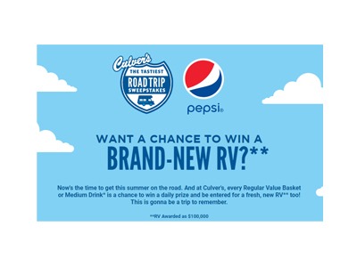 Culver’s Tastiest Road Trip Instant Win Game