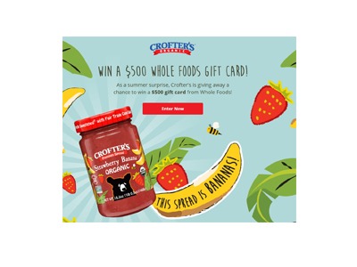 Crofter’s Organic Strawberry Banana Giveaway