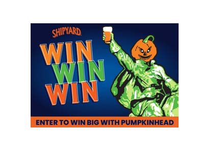 Shipyard Brewing Company Pumpkinhead WIN WIN WIN Giveaway