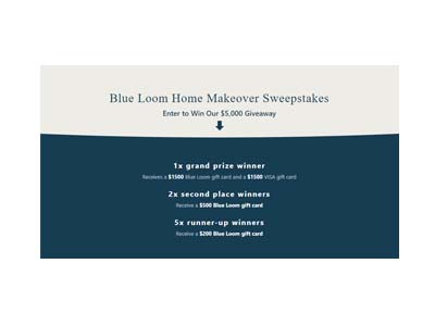 Blue Loom Home Makeover Sweepstakes