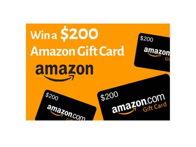 Win a $200 Amazon Gift Card for 2021