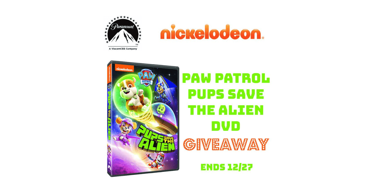 PAW Patrol Pups Save the Alien DVD Giveaway