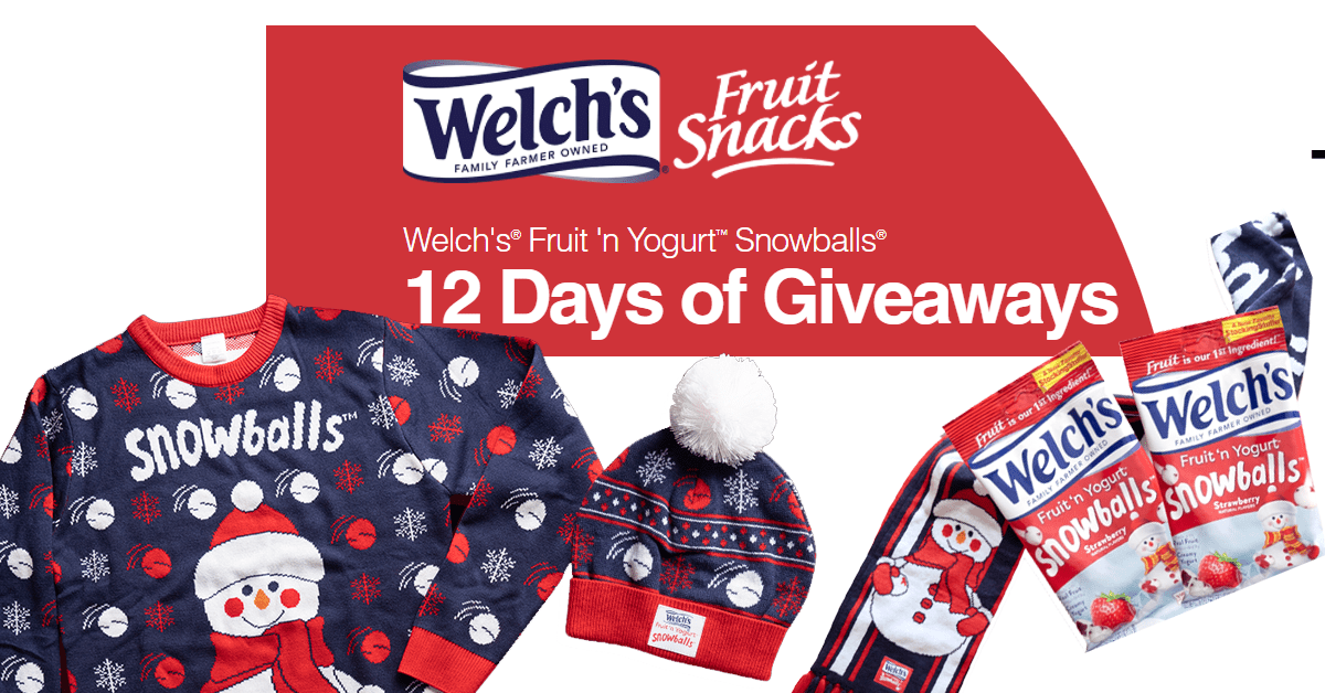 Welch’s Fruit ‘n Yogurt Snowballs 12 Days of Giveaways