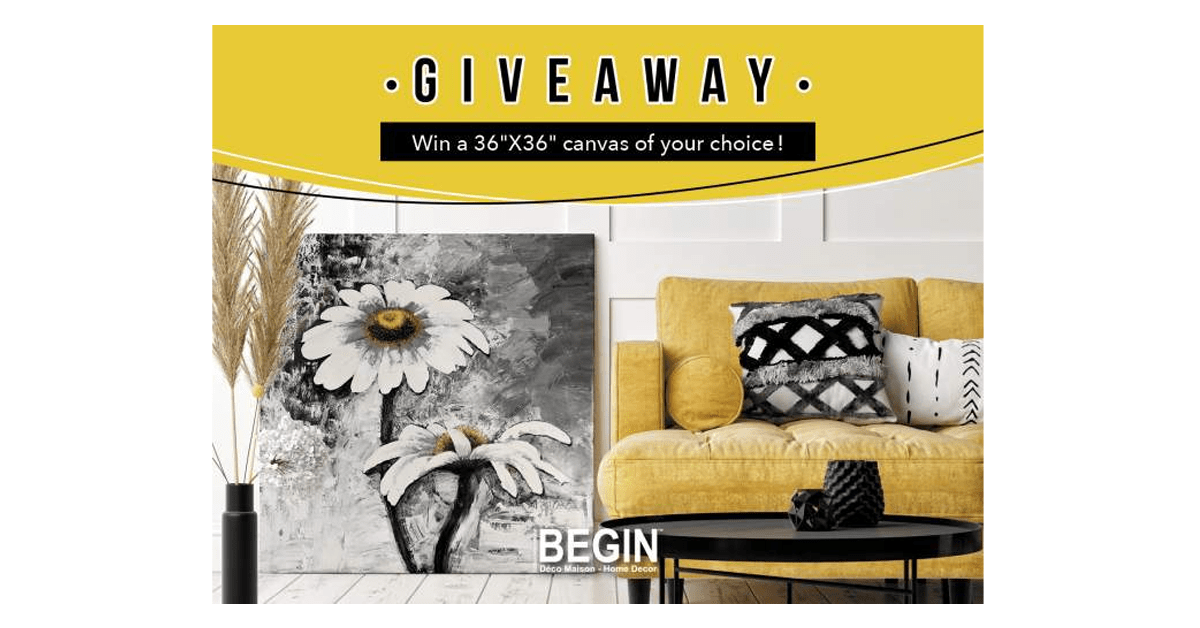 Enter to Win a 36x36 Canvas of Your Choice