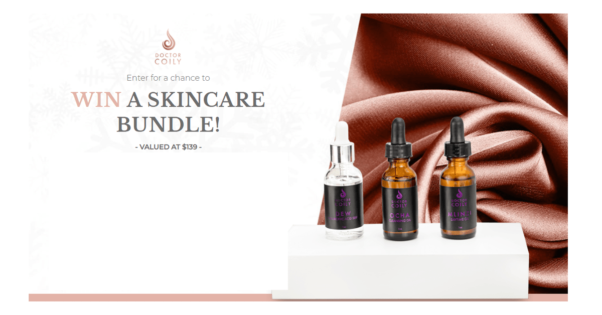 Doctor Coily Skincare Bundle Giveaway