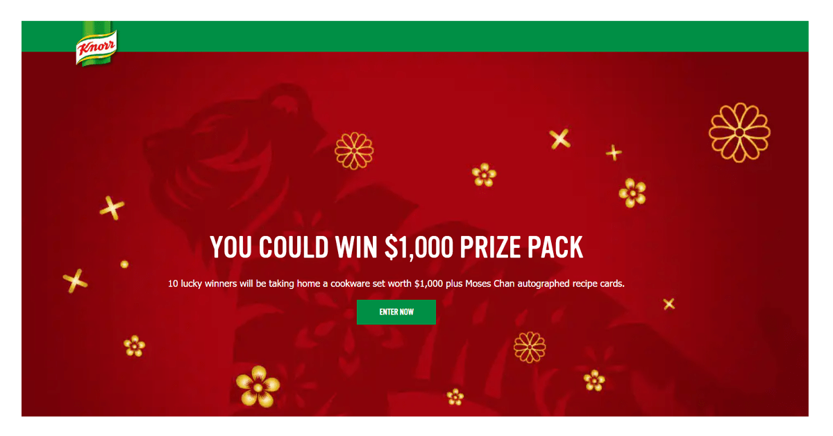 Lunar New Year Dish with Knorr Sweepstakes