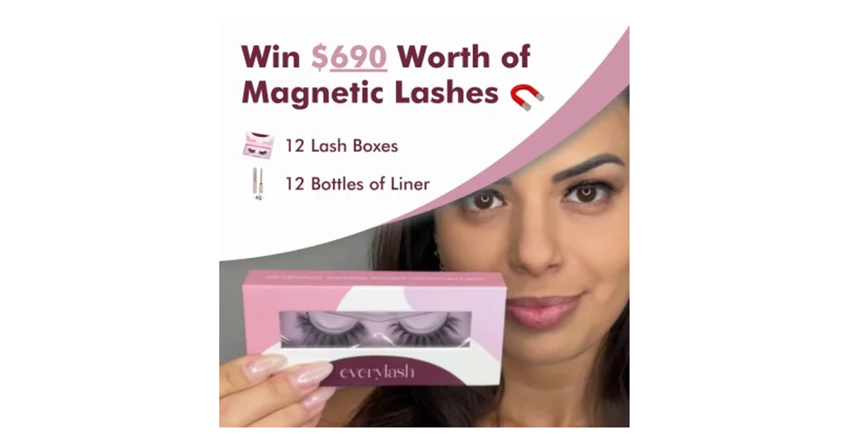 One Year Supply of Magnetic Lashes and Liners Giveaway