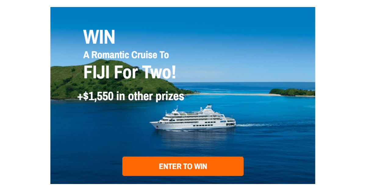 Enter to Win a Cruise Vacation for Two to Fiji