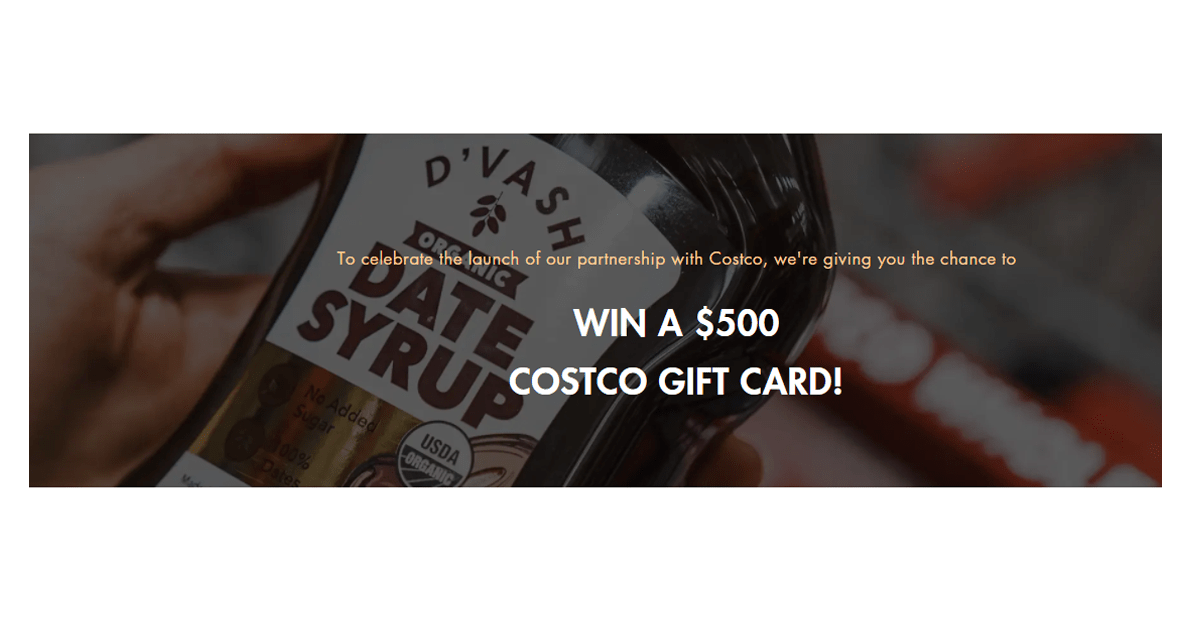 D’vash Organics’s Costco Giveaway