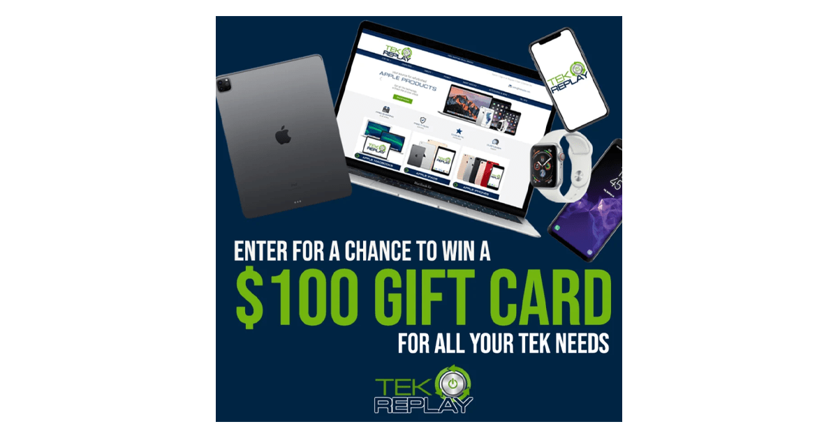 TekReplay $100 Gift Card Giveaway