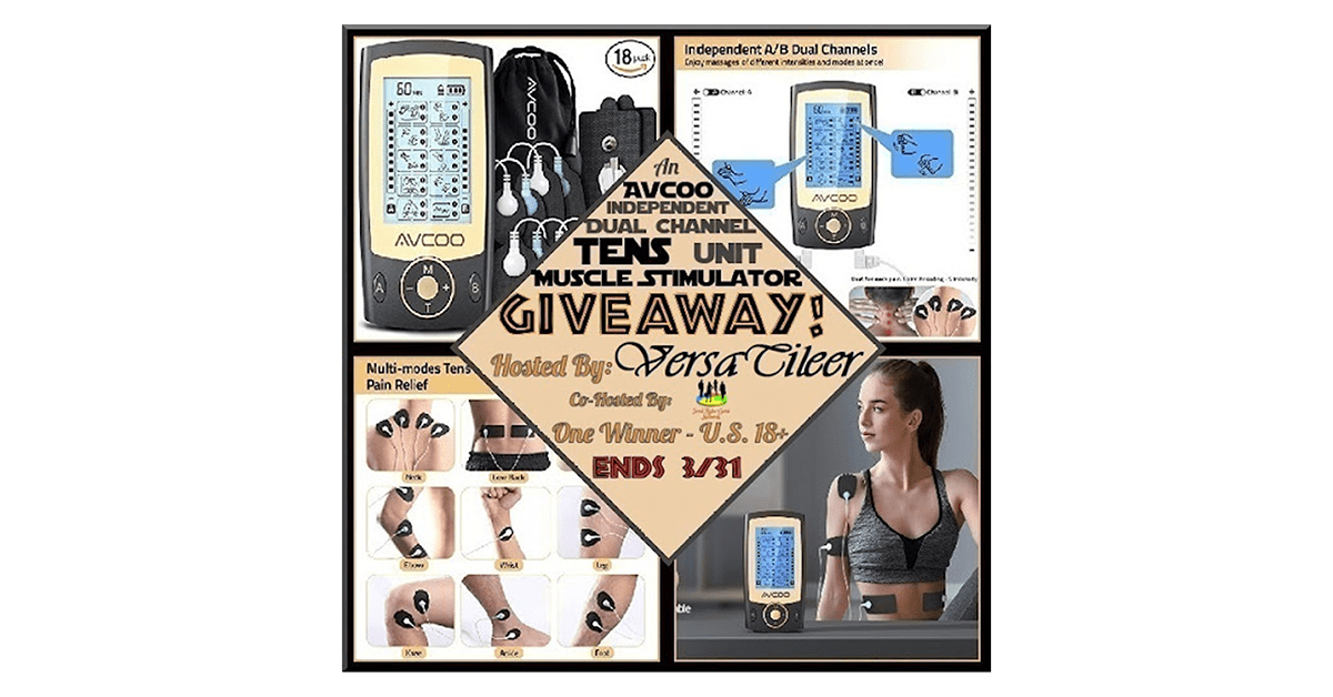 AVCOO TENS Unit Muscle Stimulator Giveaway
