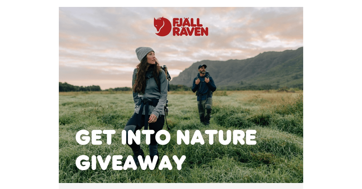Fjällräven Get Into Nature Giveaway