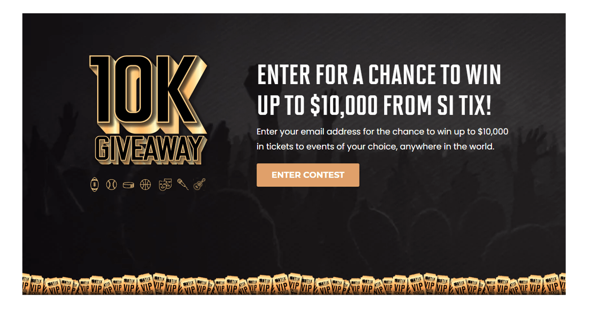SI TIX 10K Giveaway