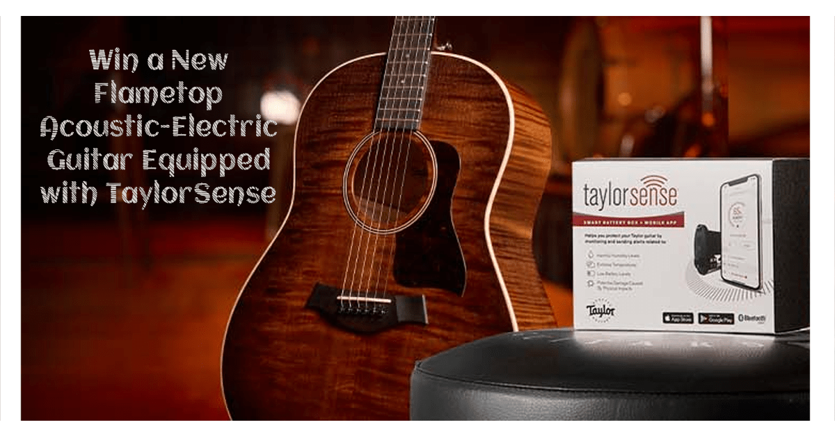 Win a Flametop Acoustic-Electric Guitar