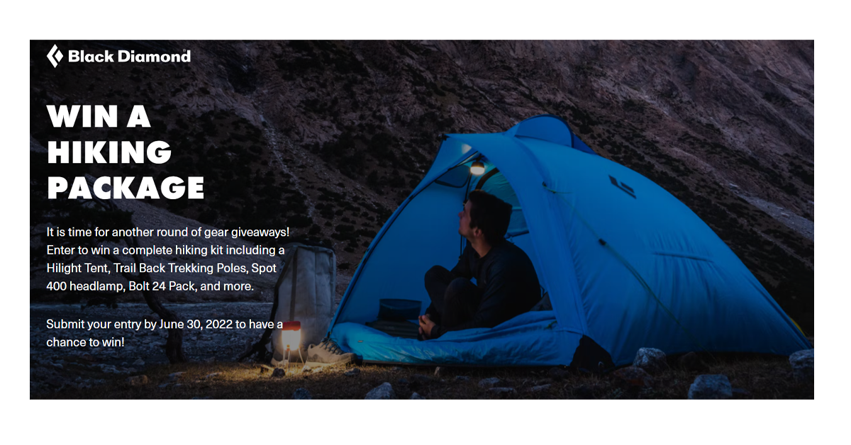 Win a Complete Hiking Kit