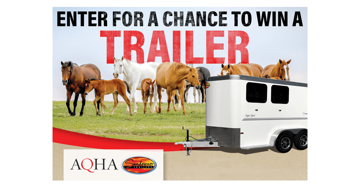 AQHA Sundowner Trailer Giveaway