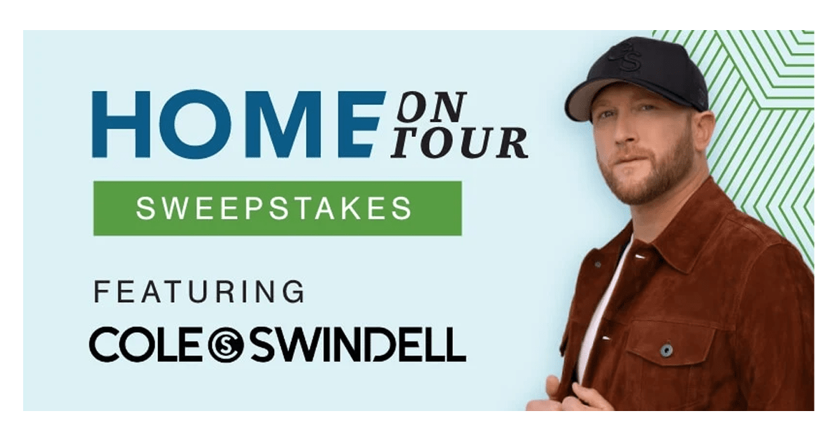 Home on Tour Featuring Cole Swindell Sweepstakes