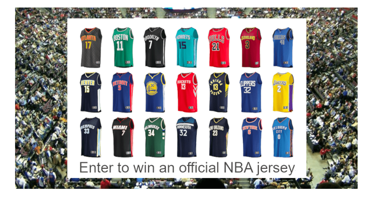 NBA National Basketball Association Jersey Contest