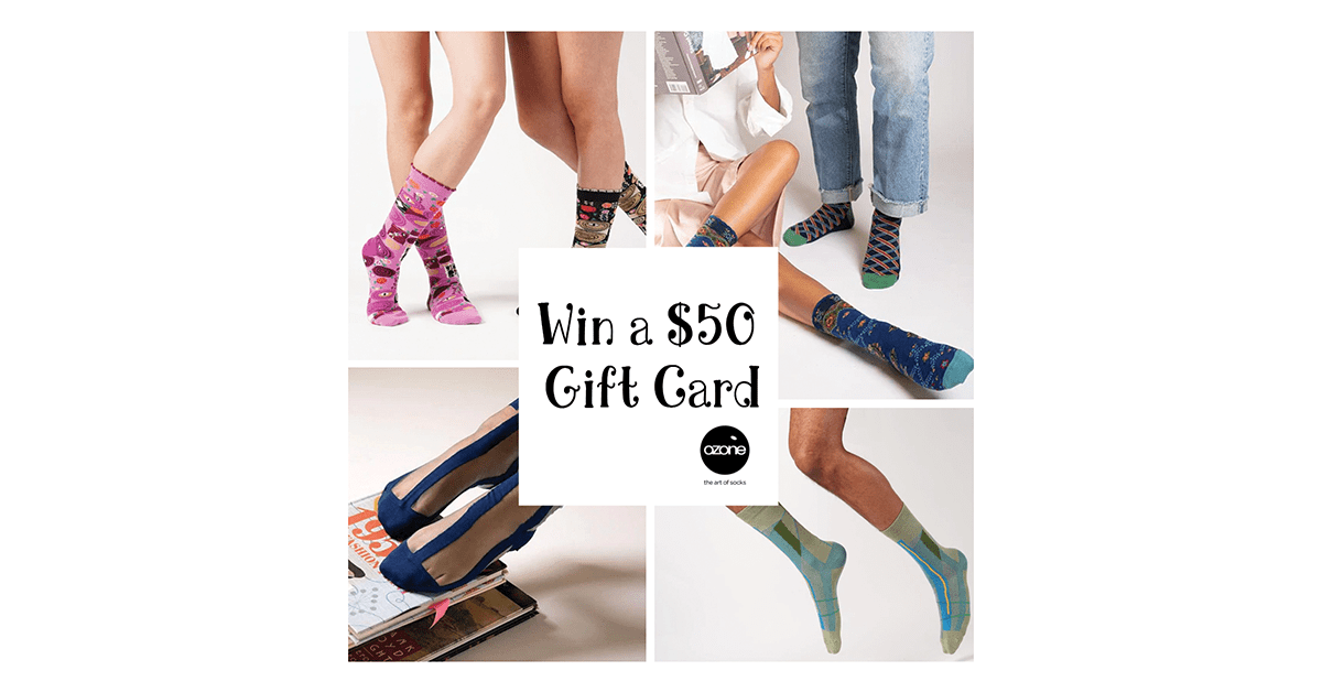 Ozone Socks $50 Gift Card Giveaway
