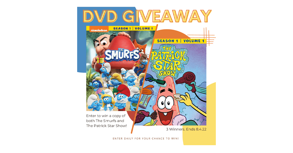 Patrick Star Show & The Smurfs DVD Giveaway