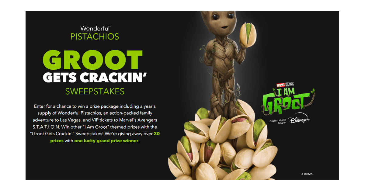 GROOT Gets Crackin’ Sweepstakes