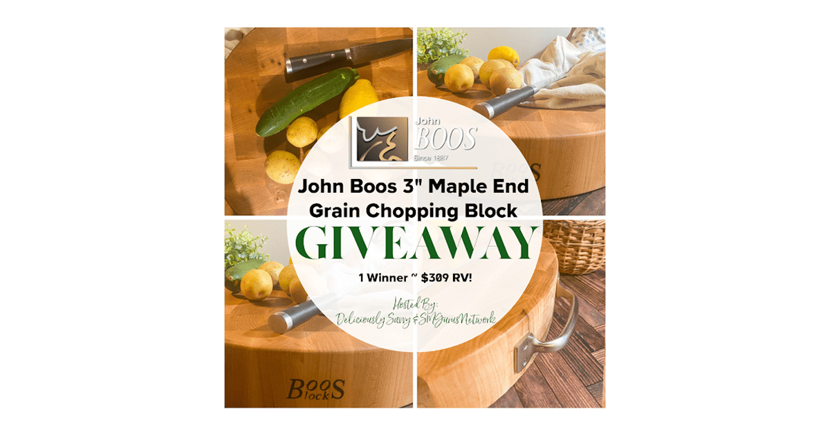 John Boos Maple Chopping Block Giveaway
