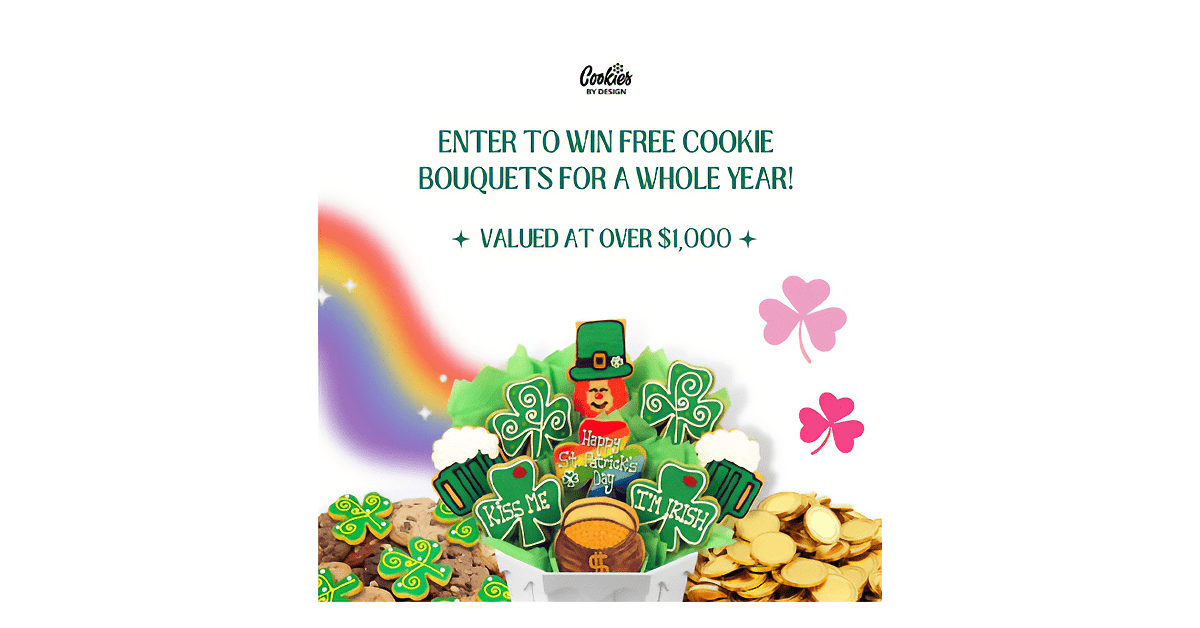 Cookies By Design Year of Cookie Bouquets Giveaway