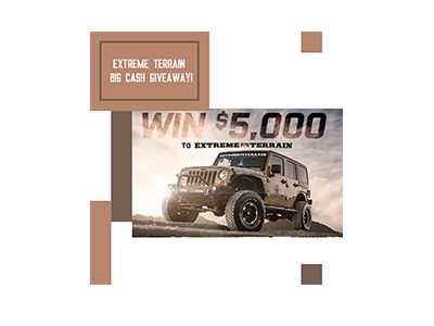 Extreme Terrain Cash Giveaway