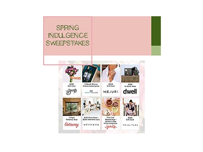Spring Indulgence Sweepstakes